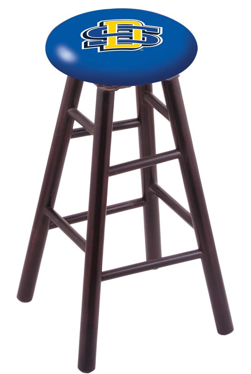 South Dakota State University 30" Swivel Maple Bar Stool in Dark Cherry Finish 1 South Dakota State University 30" Swivel Maple Bar Stool in Dark Cherry Finish