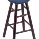 US Naval Academy 30" Swivel Maple Bar Stool in Dark Cherry Finish