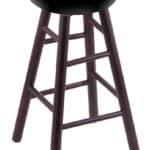 Valdosta State University 30" Swivel Maple Bar Stool in Dark Cherry Finish