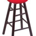 Western Kentucky University 30" Swivel Maple Bar Stool in Dark Cherry Finish 3 Western Kentucky University 30" Swivel Maple Bar Stool in Dark Cherry Finish