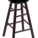 Wichita State University 30" Swivel Maple Bar Stool in Dark Cherry Finish 3 Wichita State University 30" Swivel Maple Bar Stool in Dark Cherry Finish