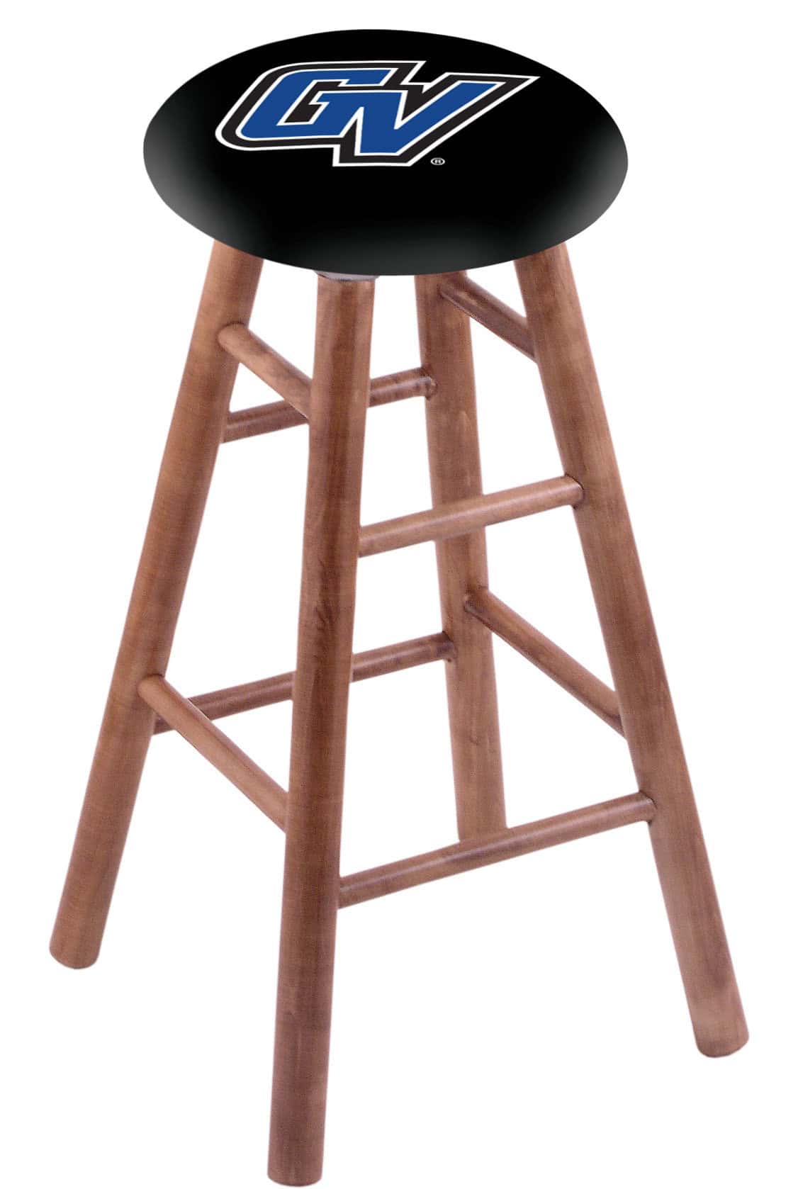 Grand Valley State University 30" Swivel Maple Bar Stool in Medium Finish 1 Grand Valley State University 30" Swivel Maple Bar Stool in Medium Finish
