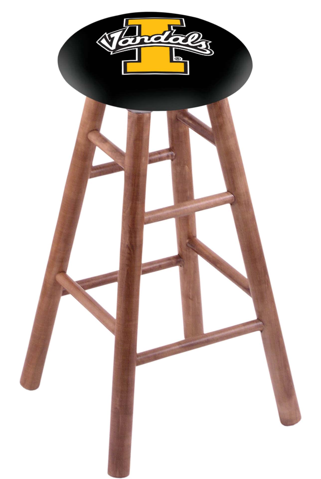 University of Idaho 30" Swivel Maple Bar Stool in Medium Finish 1 University of Idaho 30" Swivel Maple Bar Stool in Medium Finish