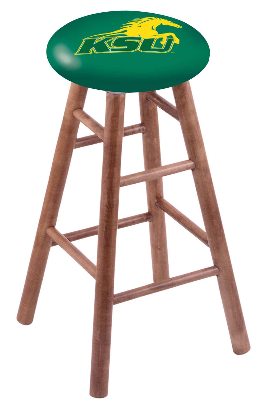 Kentucky State University 30" Swivel Maple Bar Stool in Medium Finish 1 Kentucky State University 30" Swivel Maple Bar Stool in Medium Finish