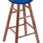 University of Kansas 30" Swivel Maple Bar Stool in Medium Finish 3 University of Kansas 30" Swivel Maple Bar Stool in Medium Finish