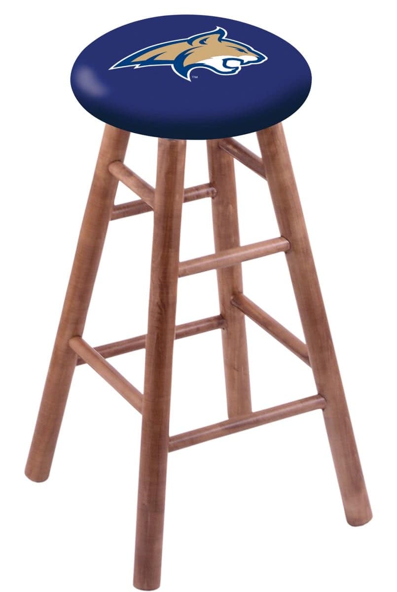 Montana State University 30" Swivel Maple Bar Stool in Medium Finish 1 Montana State University 30" Swivel Maple Bar Stool in Medium Finish