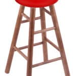 Ohio State University 30" Swivel Maple Bar Stool in Medium Finish 3 Ohio State University 30" Swivel Maple Bar Stool in Medium Finish