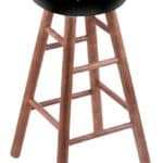 Purdue 30" Swivel Maple Bar Stool in Medium Finish 3 Purdue 30" Swivel Maple Bar Stool in Medium Finish