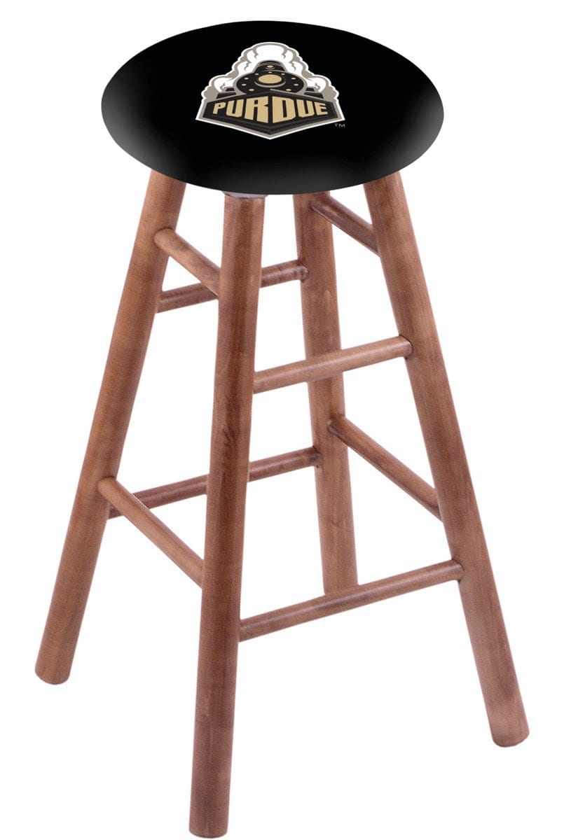Purdue 30" Swivel Maple Bar Stool in Medium Finish 1 Purdue 30" Swivel Maple Bar Stool in Medium Finish