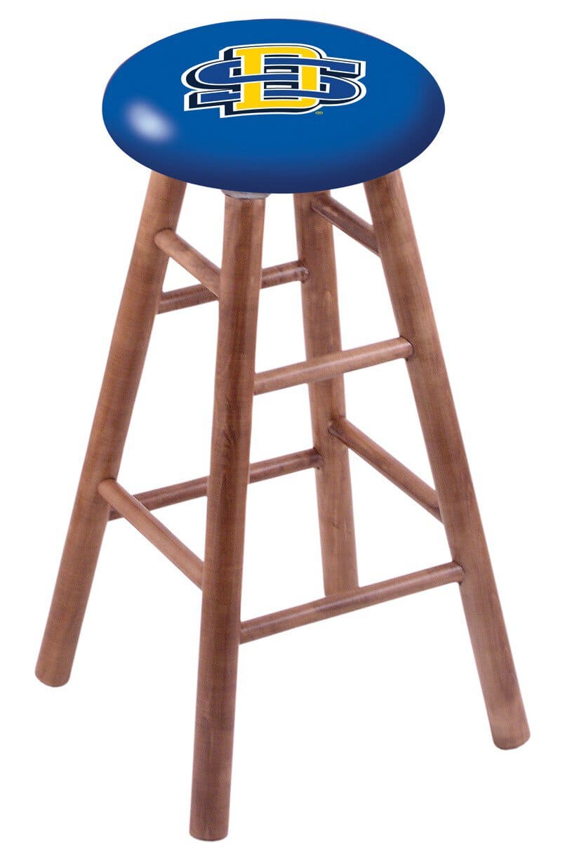 South Dakota State University 30" Swivel Maple Bar Stool in Medium Finish 1 South Dakota State University 30" Swivel Maple Bar Stool in Medium Finish