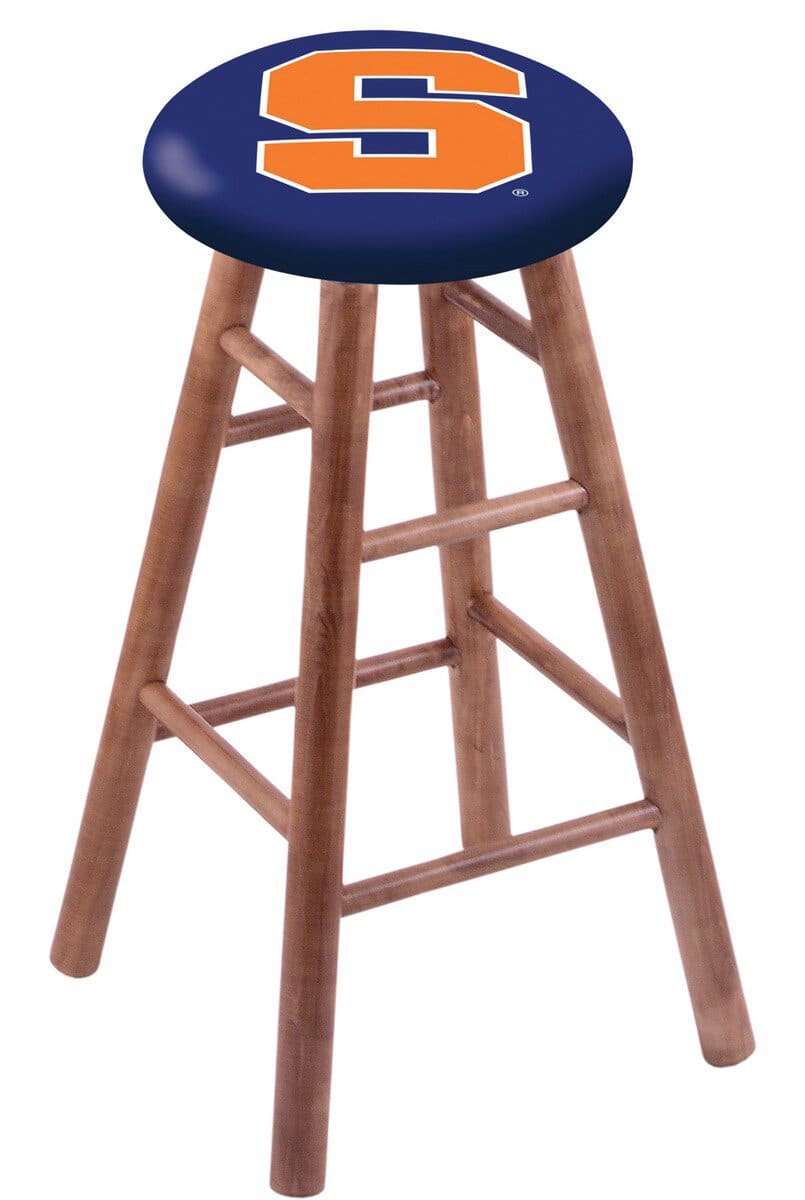 Syracuse University 30" Swivel Maple Bar Stool in Medium Finish 1 Syracuse University 30" Swivel Maple Bar Stool in Medium Finish