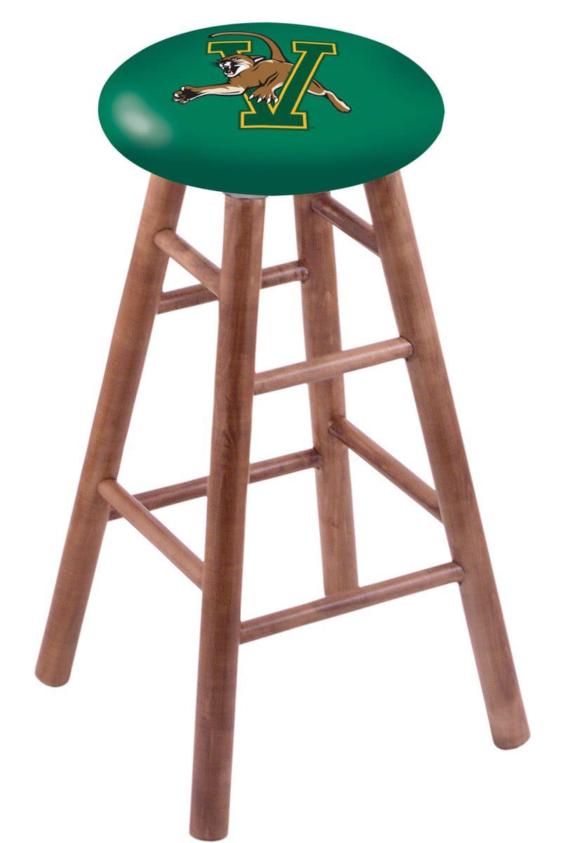 University of Vermont 30" Swivel Maple Bar Stool in Medium Finish 1 University of Vermont 30" Swivel Maple Bar Stool in Medium Finish