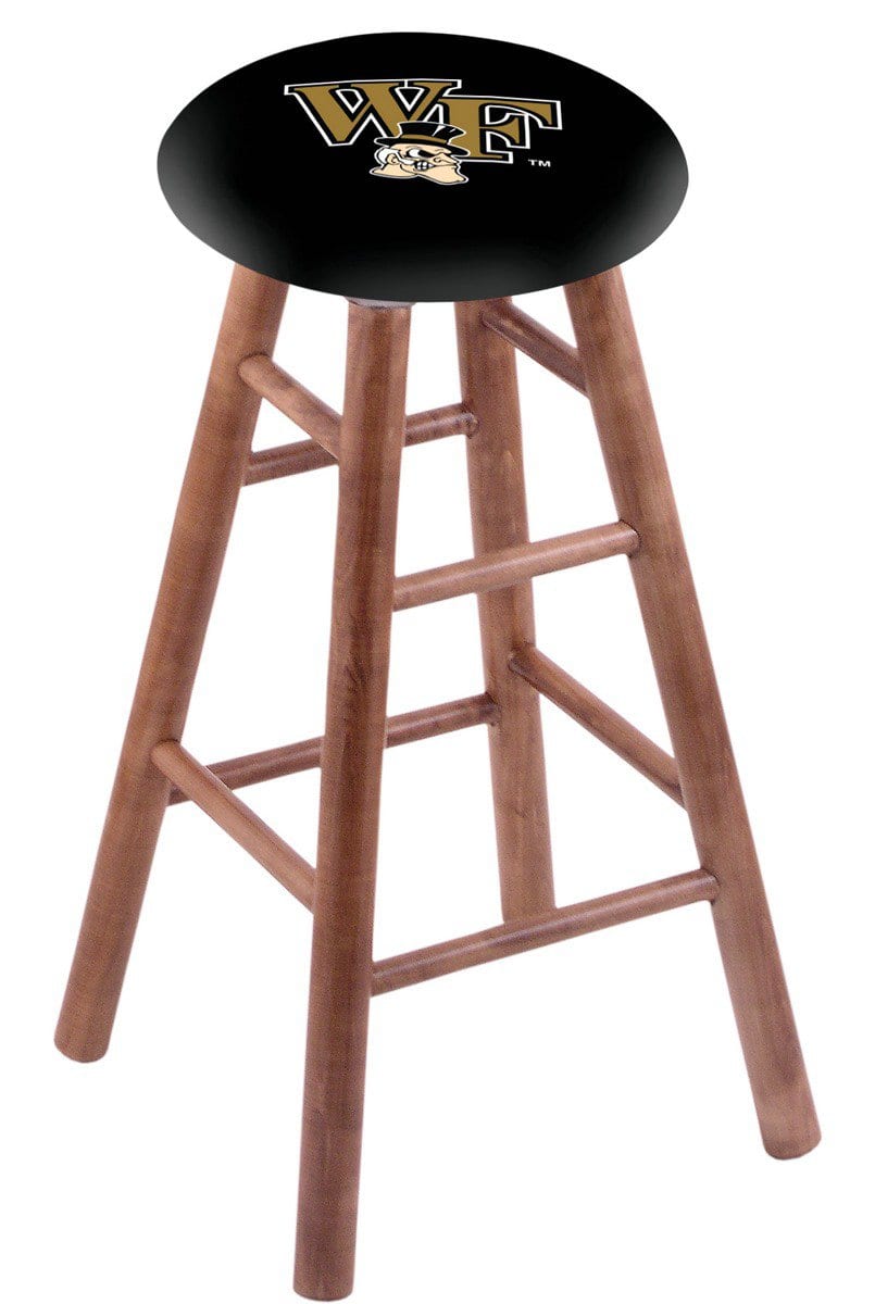 Wake Forest University 30" Swivel Maple Bar Stool in Medium Finish 1 Wake Forest University 30" Swivel Maple Bar Stool in Medium Finish