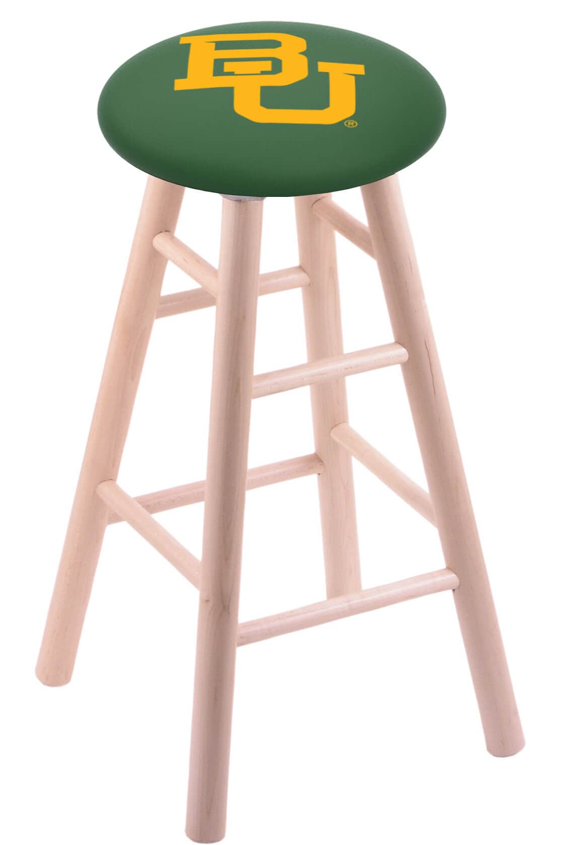 Baylor University 30" Swivel Maple Bar Stool in Natural Finish 1 Baylor University 30" Swivel Maple Bar Stool in Natural Finish