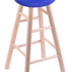 Boise State University 30" Swivel Maple Bar Stool in Natural Finish 3 Boise State University 30" Swivel Maple Bar Stool in Natural Finish