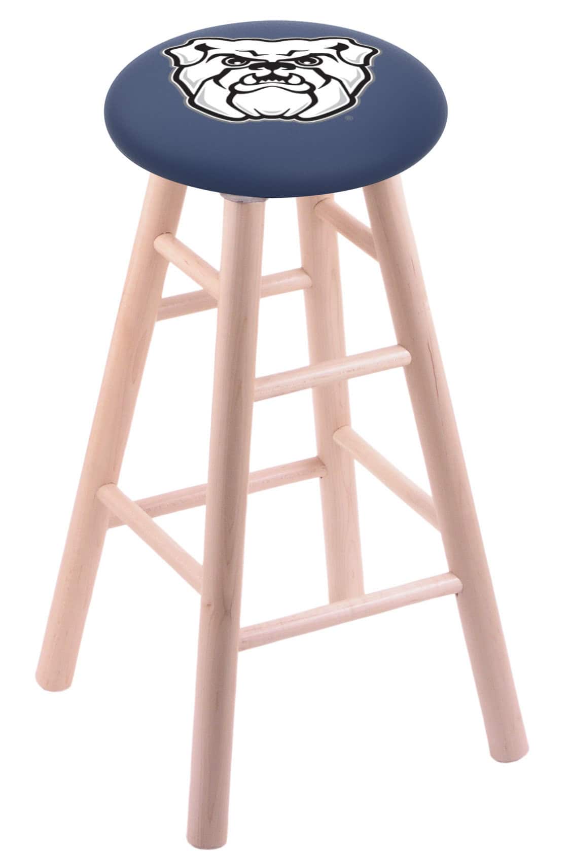Butler University 30" Swivel Maple Bar Stool in Natural Finish 1 Butler University 30" Swivel Maple Bar Stool in Natural Finish
