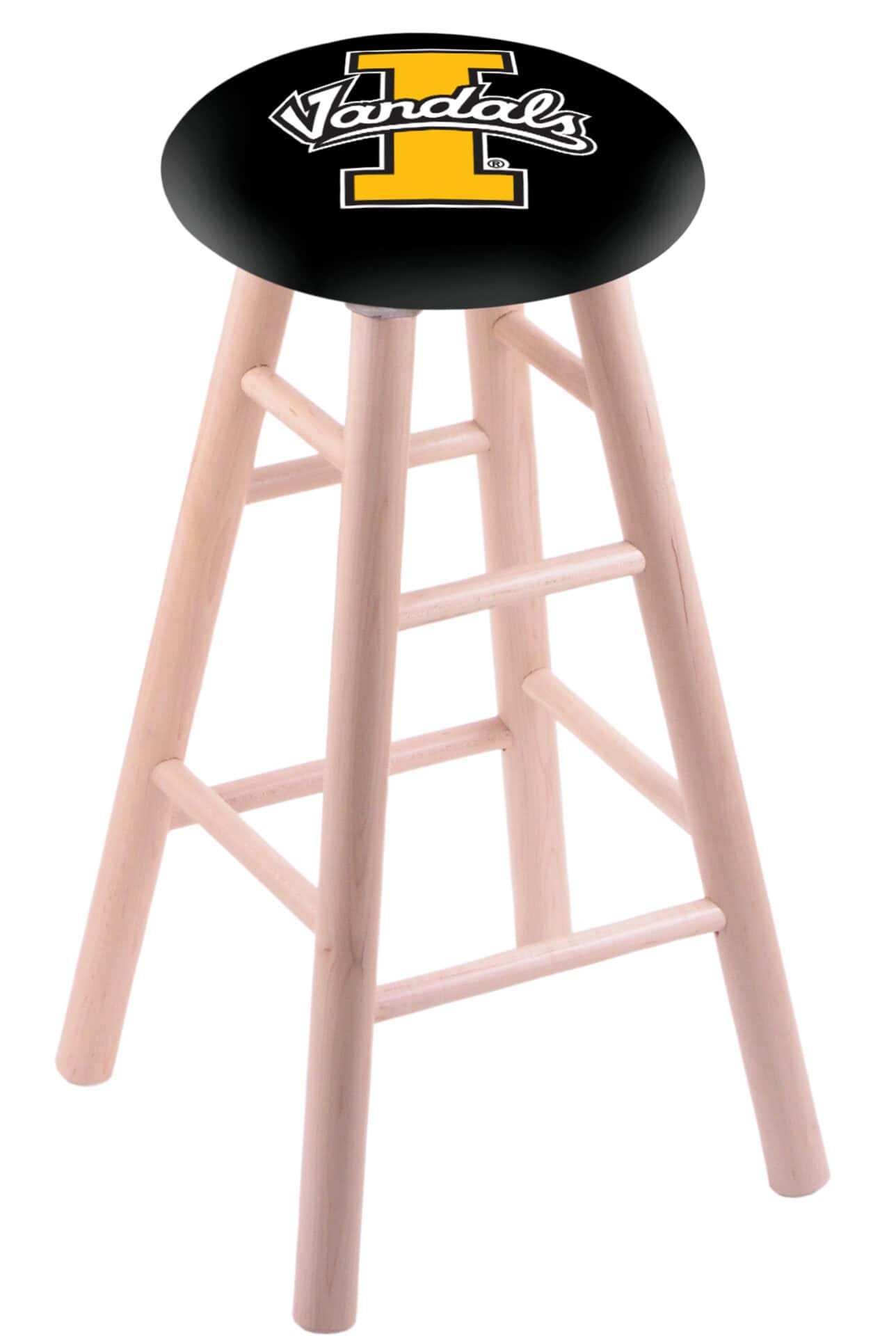 University of Idaho 30" Swivel Maple Bar Stool in Natural Finish 1 University of Idaho 30" Swivel Maple Bar Stool in Natural Finish