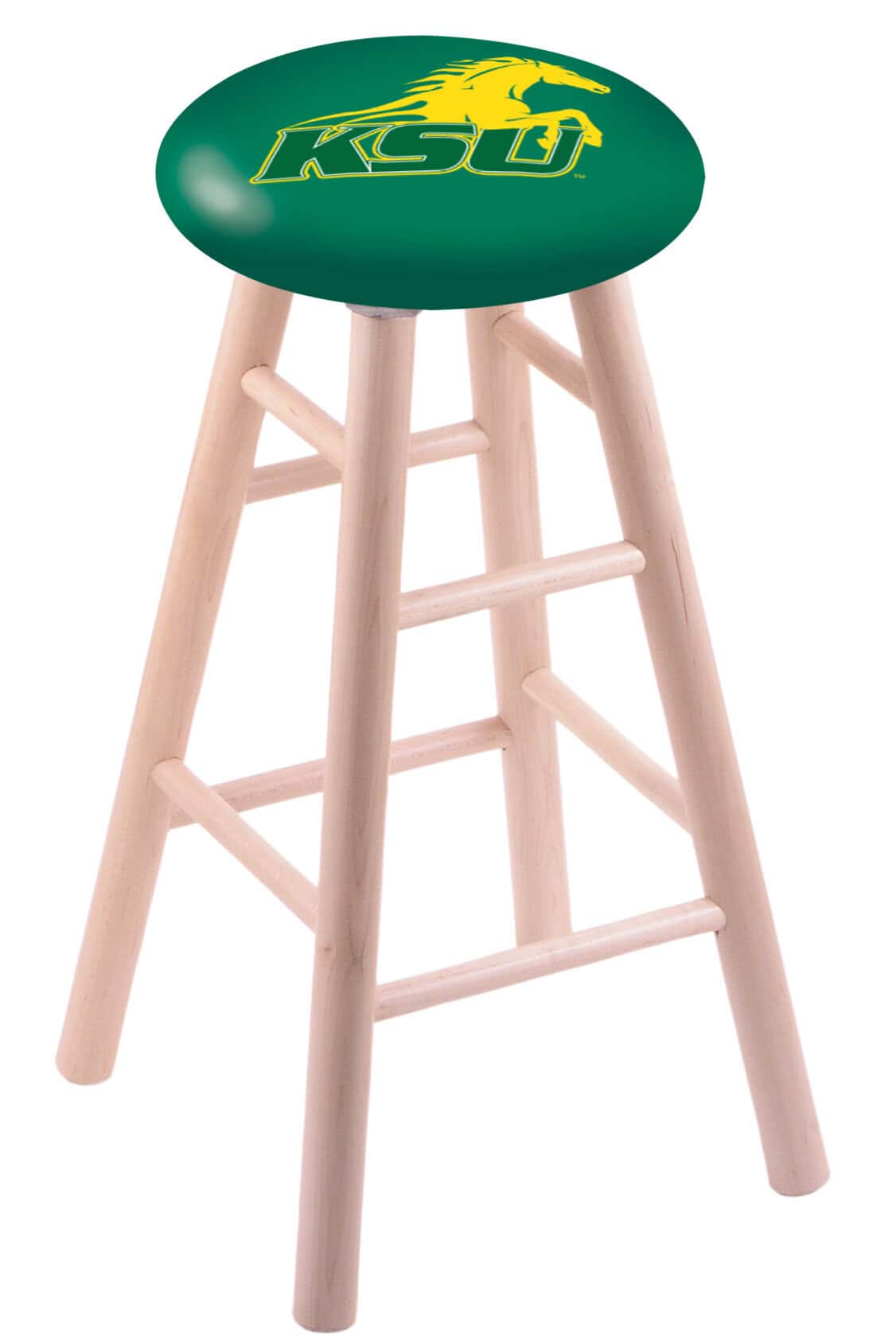 Kentucky State University 30" Swivel Maple Bar Stool in Natural Finish 1 Kentucky State University 30" Swivel Maple Bar Stool in Natural Finish