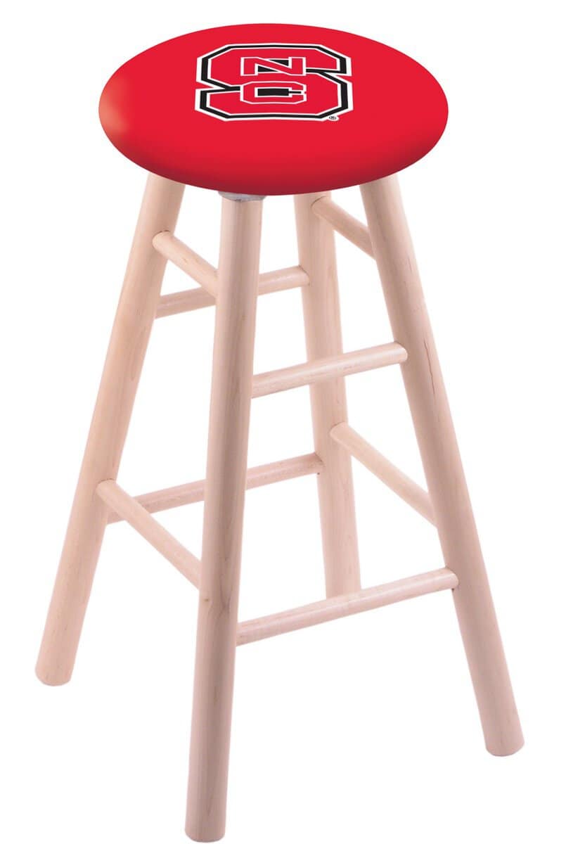 North Carolina State University 30" Swivel Maple Bar Stool in Natural Finish 1 North Carolina State University 30" Swivel Maple Bar Stool in Natural Finish