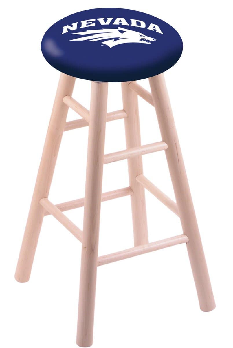 University of Nevada 30" Swivel Maple Bar Stool in Natural Finish 1 University of Nevada 30" Swivel Maple Bar Stool in Natural Finish