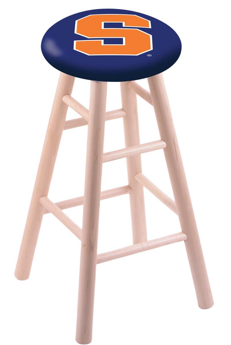 Syracuse University 30" Swivel Maple Bar Stool in Natural Finish 1 Syracuse University 30" Swivel Maple Bar Stool in Natural Finish