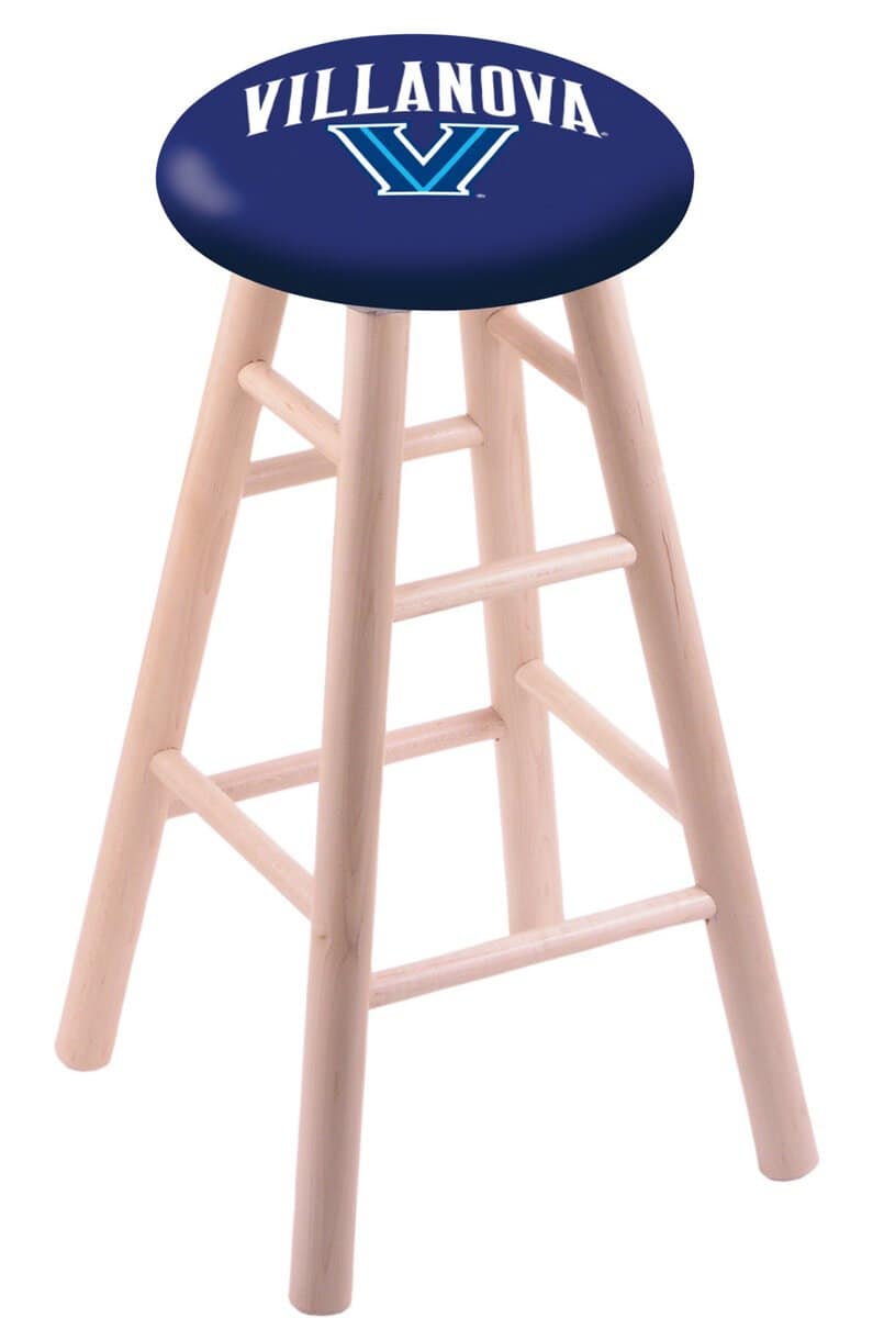 Villanova University 30" Swivel Maple Bar Stool in Natural Finish 1 Villanova University 30" Swivel Maple Bar Stool in Natural Finish
