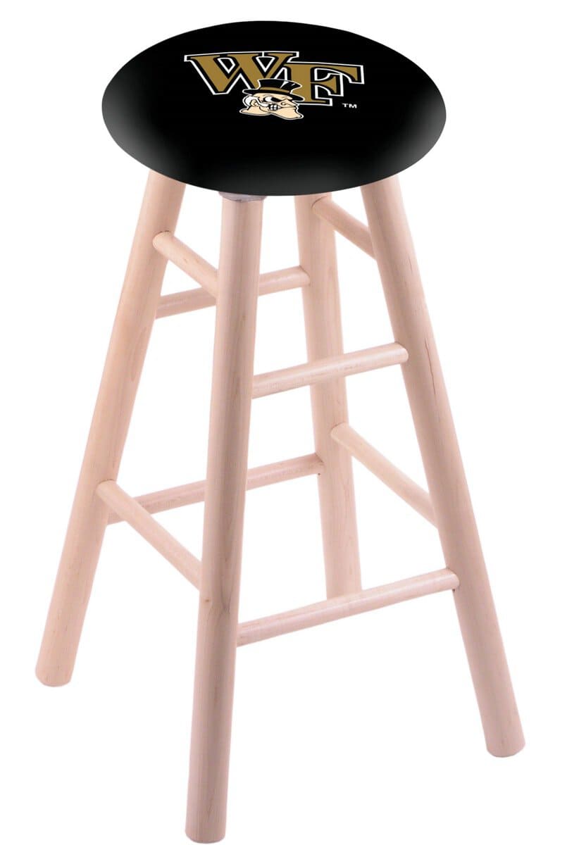 Wake Forest University 30" Swivel Maple Bar Stool in Natural Finish 1 Wake Forest University 30" Swivel Maple Bar Stool in Natural Finish
