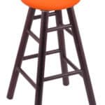Clemson 24" Swivel Oak Counter Stool in Dark Cherry Finish