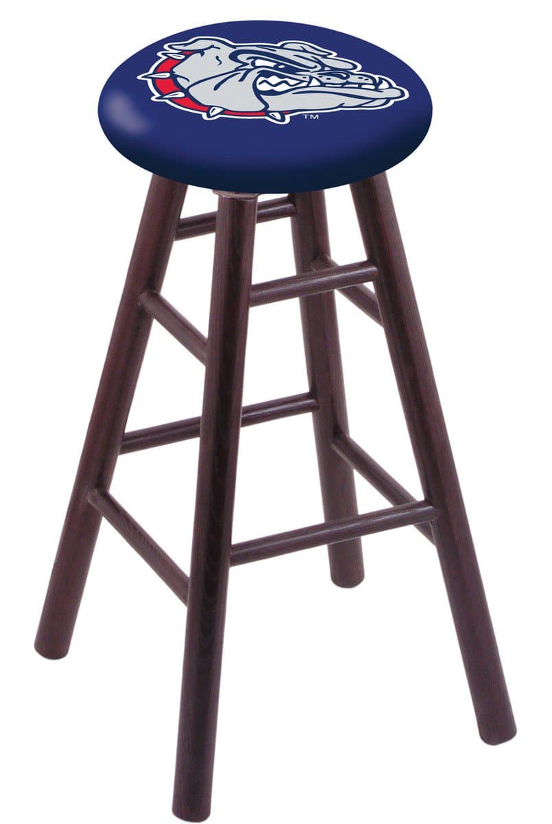 Gonzaga 30" Swivel Oak Bar Stool in Dark Cherry Finish 1 Gonzaga 30" Swivel Oak Bar Stool in Dark Cherry Finish