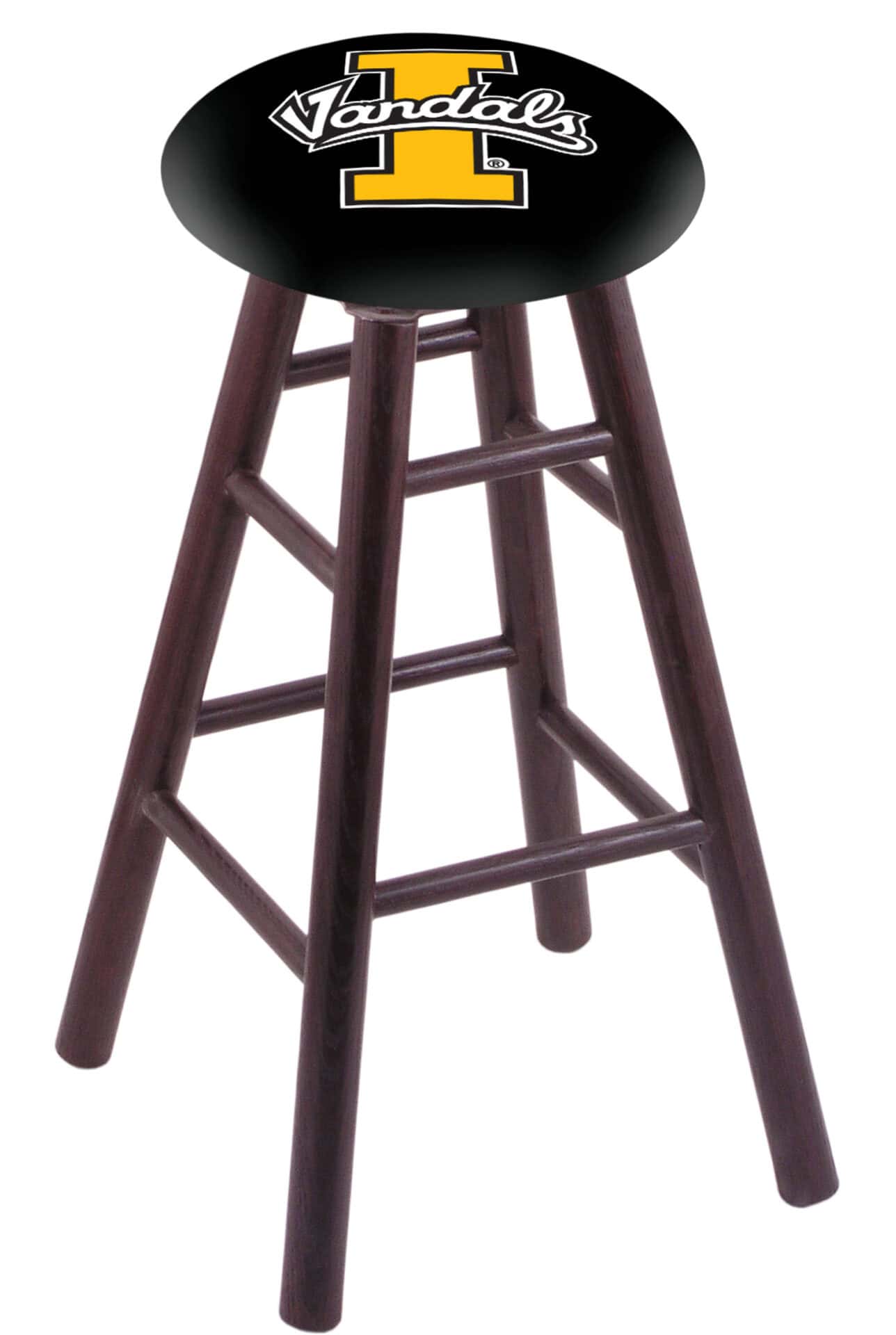 University of Idaho 30" Swivel Oak Bar Stool in Dark Cherry Finish 1 University of Idaho 30" Swivel Oak Bar Stool in Dark Cherry Finish