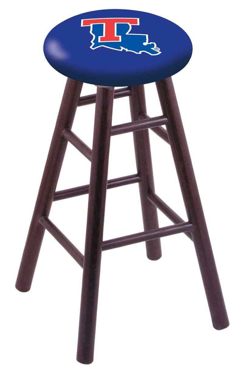 Louisiana Tech University 30" Swivel Oak Bar Stool in Dark Cherry Finish 1 Louisiana Tech University 30" Swivel Oak Bar Stool in Dark Cherry Finish
