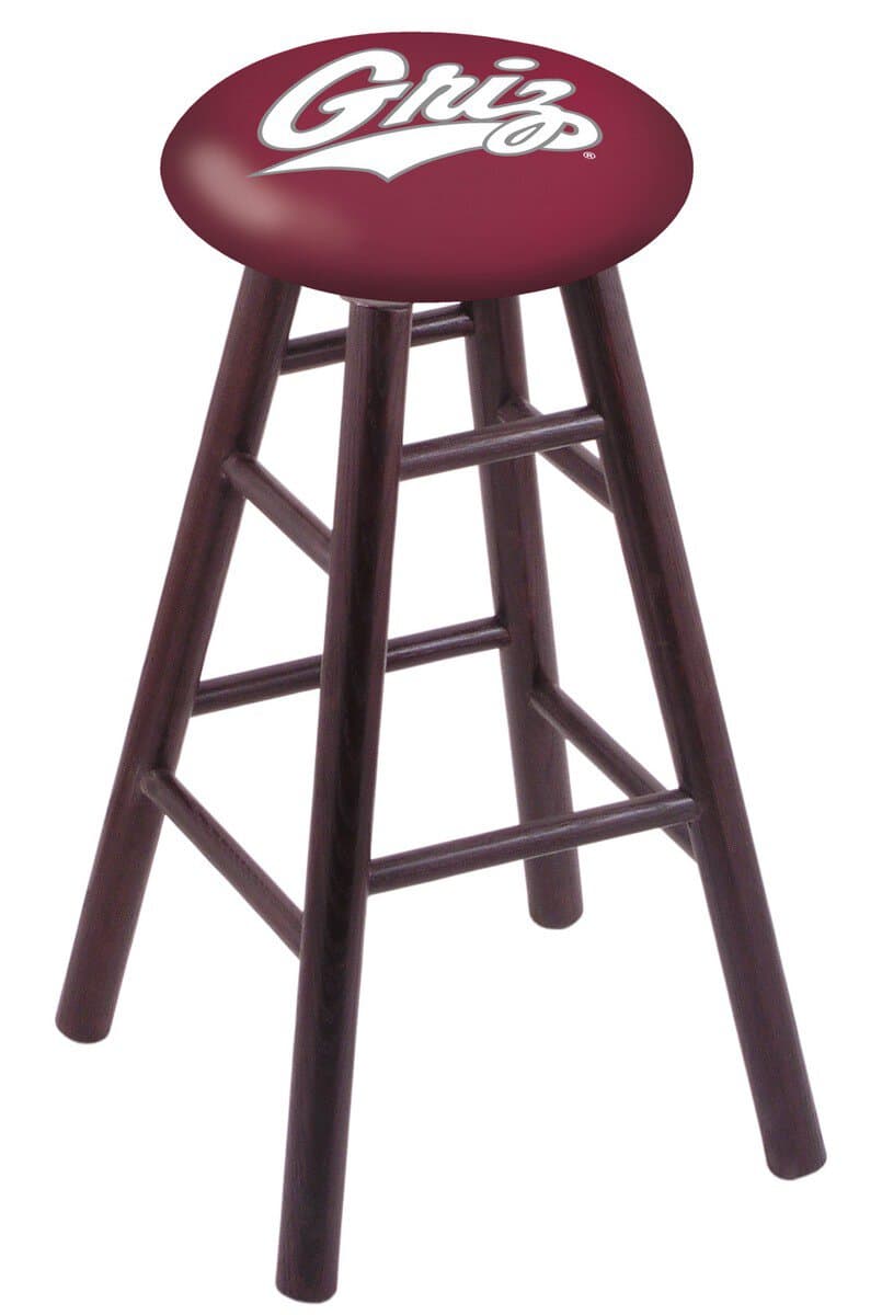 University of Montana 30" Swivel Oak Bar Stool in Dark Cherry Finish 1 University of Montana 30" Swivel Oak Bar Stool in Dark Cherry Finish
