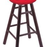 University of Maryland 30" Swivel Oak Bar Stool in Dark Cherry Finish