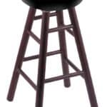 University of North Dakota 36" Swivel Oak Extra Tall Bar Stool in Dark Cherry Finish