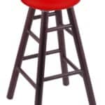 Ohio State University 36" Swivel Oak Extra Tall Bar Stool in Dark Cherry Finish