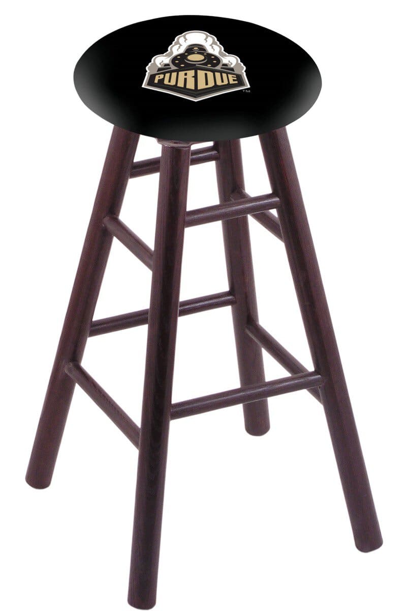 Purdue 30" Swivel Oak Bar Stool in Dark Cherry Finish 1 Purdue 30" Swivel Oak Bar Stool in Dark Cherry Finish