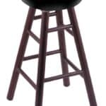 Wichita State University 30" Swivel Oak Bar Stool in Dark Cherry Finish 3 Wichita State University 30" Swivel Oak Bar Stool in Dark Cherry Finish