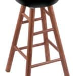 University of Iowa 36" Swivel Oak Extra Tall Bar Stool in Medium Finish