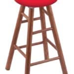 Rutgers 30" Swivel Oak Bar Stool in Medium Finish 3 Rutgers 30" Swivel Oak Bar Stool in Medium Finish