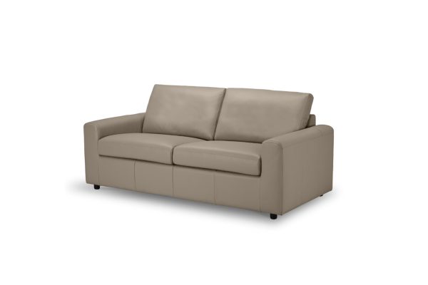 REST Wheat Leather Sofa Bed No Mattress 32x73x35