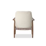 REYNOLDS Cream Boucle Natural Ash Wood Lounge Chair