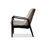 REYNOLDS Lounge Chair Black Ash Wood Frame