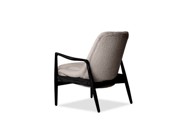 REYNOLDS Lounge Chair Black Ash Wood Frame 3