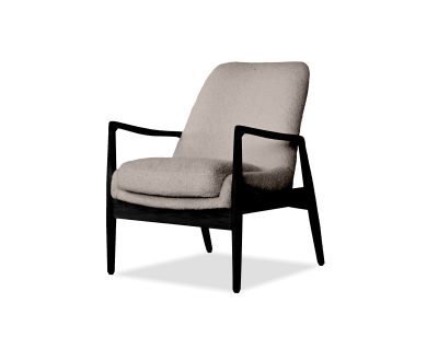 REYNOLDS Lounge Chair Black Ash Wood Frame