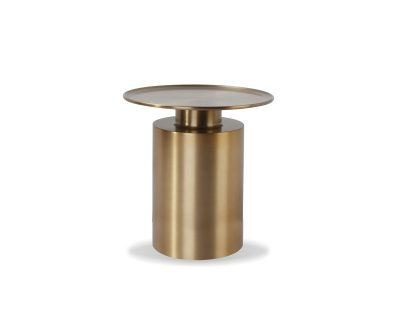 ROOK Brass Aluminum End Table