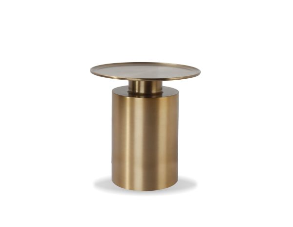 ROOK Brass Aluminum End Table