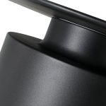 ROOK End Table Matte Black Aluminum Chess Piece Side Table