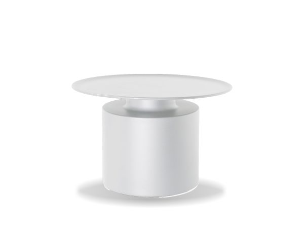 ROOK Matte White Aluminum Coffee Table