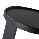ROOKIE Matte Black Aluminum End Table