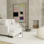 ROOKIE Matte White Aluminum End Table